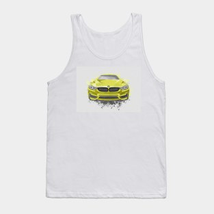 Sports Car Illustration Tank Top